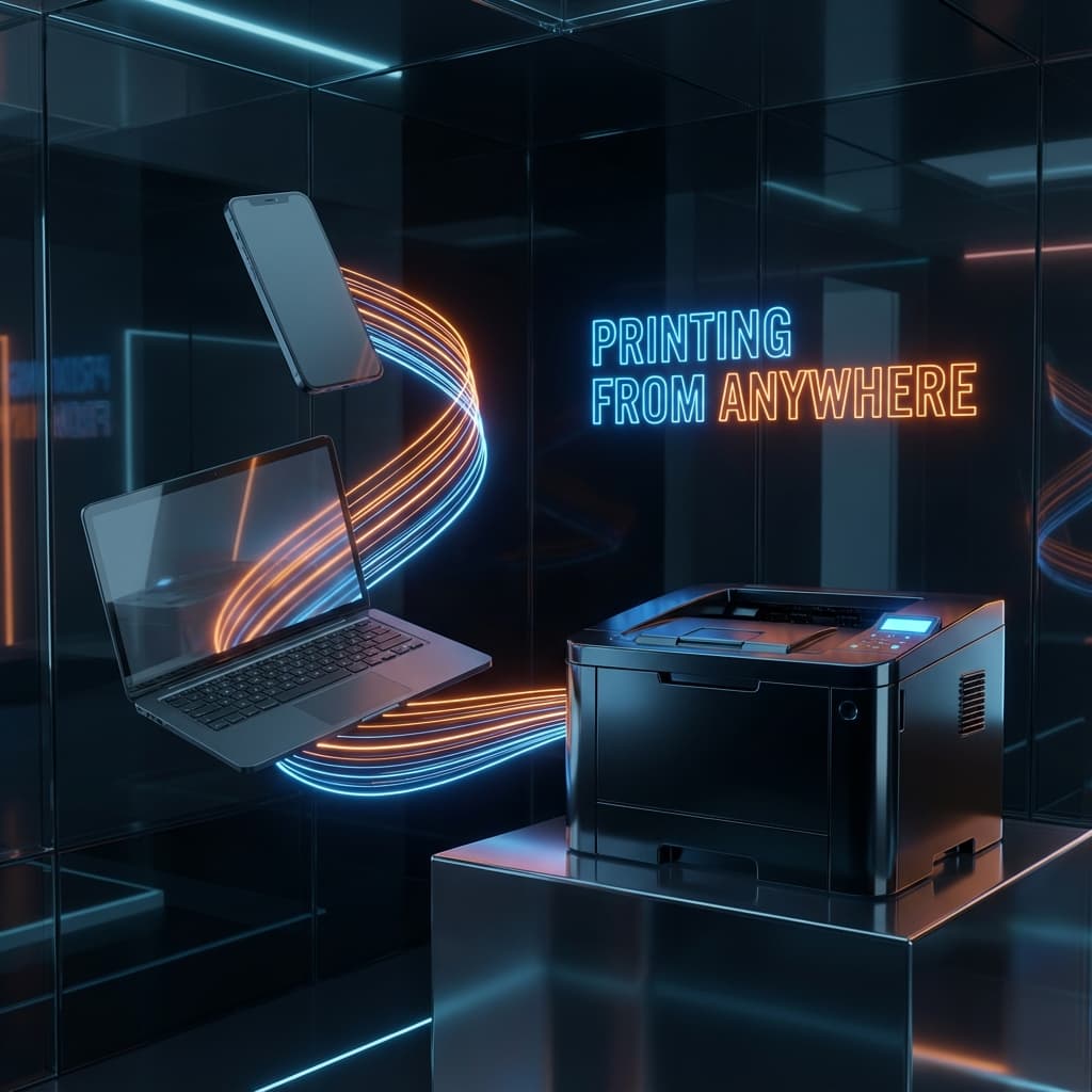 Print from anywhere - phone to printer